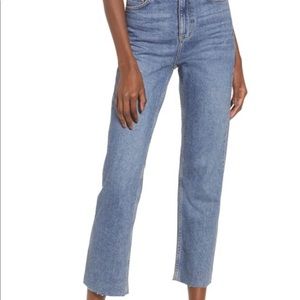 Topshop Moto raw hem jeans